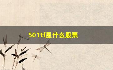 “501tf是什么股票